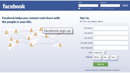 Facebook Login Sign In 