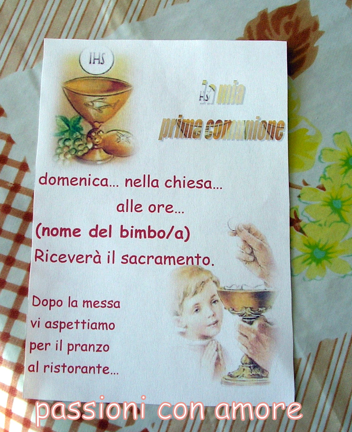 Inviti Per La Comunione Da Scaricare Bigwhitecloudrecs