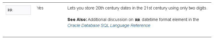 Oracle Oracle Date Format RR oracle-oracle-date-format-rr