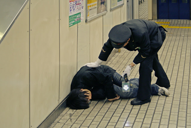 Los efectos del alcohol en la noche japonesa