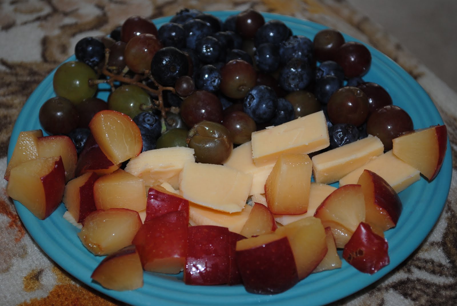For My Love of Food Gouda and Fruit Plate