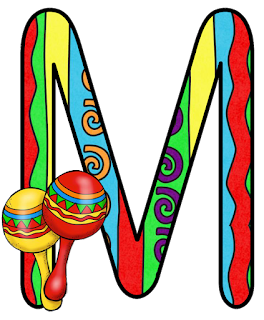 Abecedario con Maracas. Maracas Alphabet.