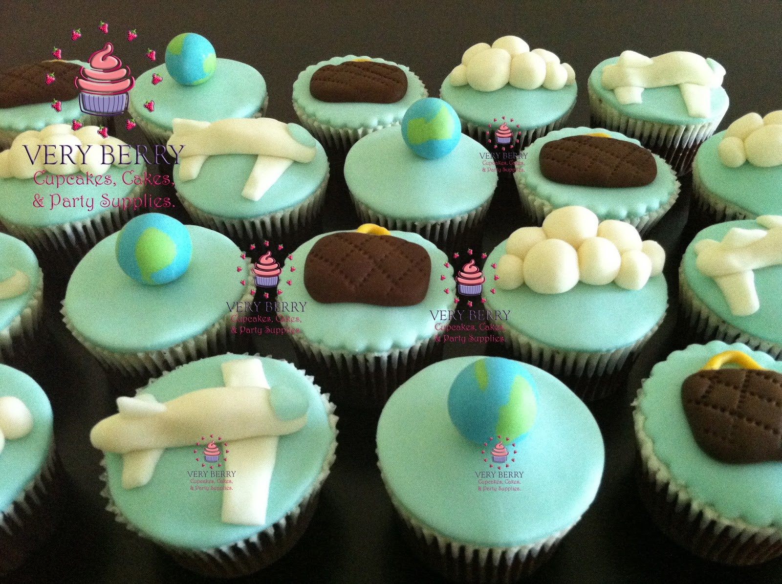 Veryberry Cupcakes TRAVEL FONDANT CUPCAKES