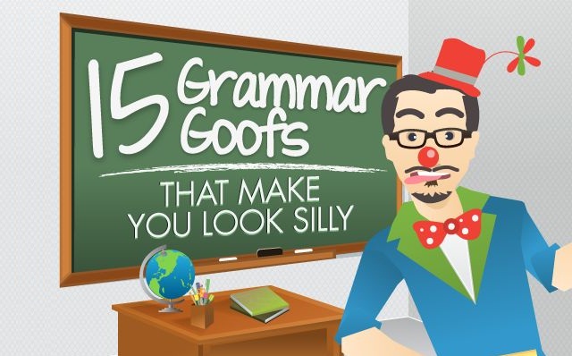 Image: 15 Grammar Goofs That Make You Look Silly #infographic