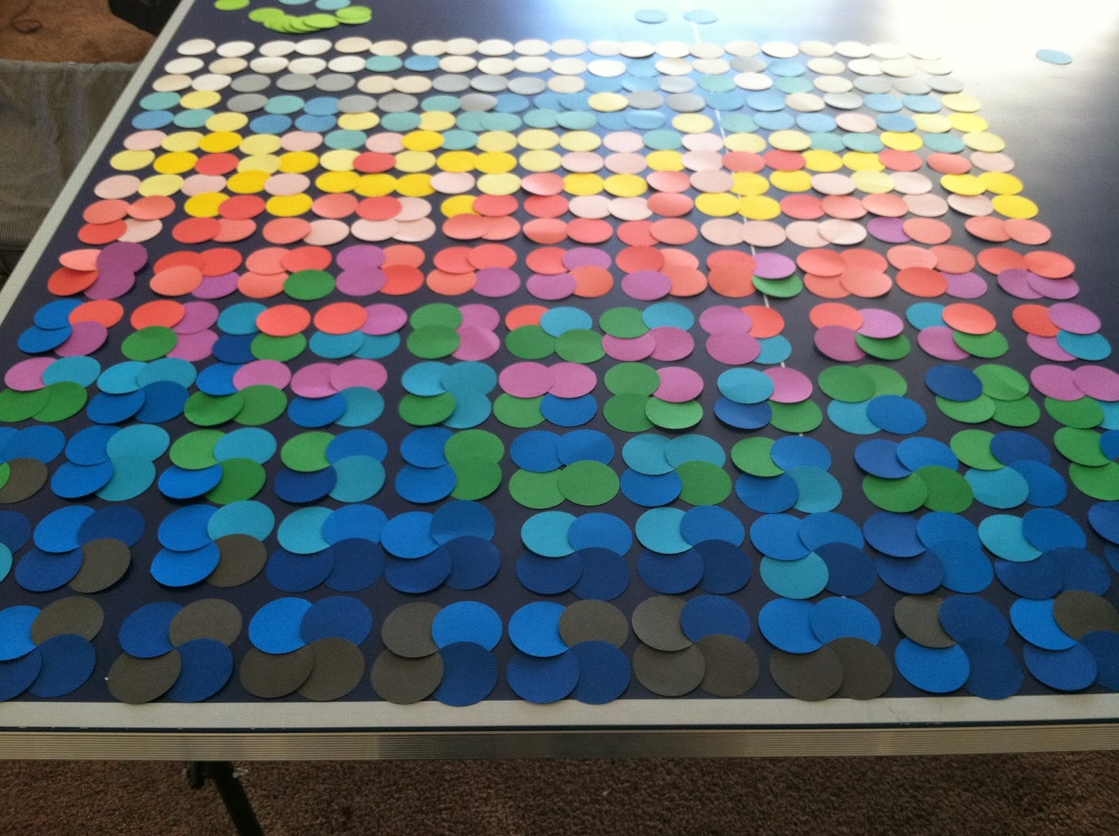 Decor Sanity: It's Friday I'm In Love -- Scrapbook Paper Wall Art