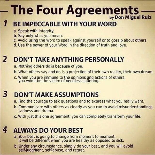 The Four Agreements - Don&rsquo;t Take Anything Personally