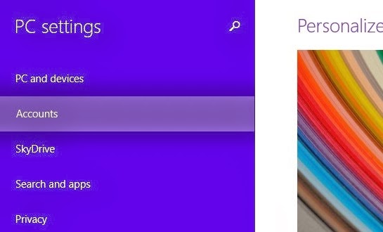 Create new Local User Account in Windows 8/8.1 - Step 2 How to open user account setting option in windows 8?