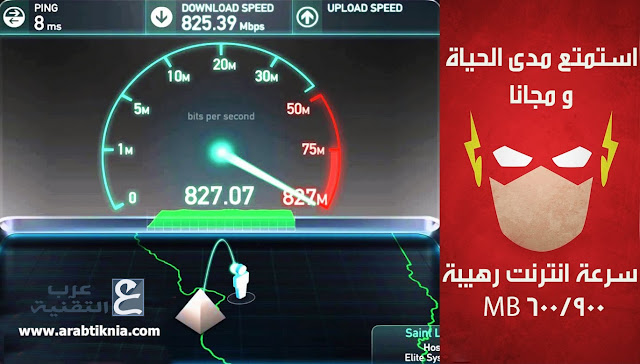 أحصل على سرعة أنترنت رهيبة تفوق 800MB/S + تحميل و رفع الملفات و تصفح بسرعة جد خيالية أحصل على سرعة أنترنت رهيبة تفوق 800MB/S + تحميل و رفع الملفات و تصفح بسرعة جد خيالية