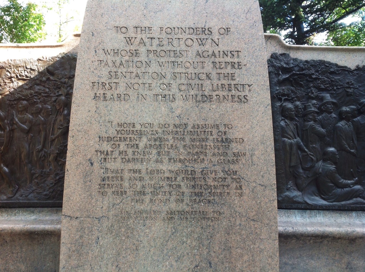 Life From The Roots: Founder's Monument -- Watertown, Massachusetts