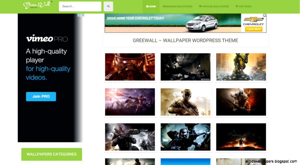 Free Responsive Wordpress Wallpaper Themes  All Design Creative