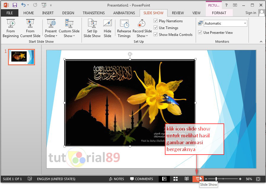 Cara menambahkan animasi di powerPoint