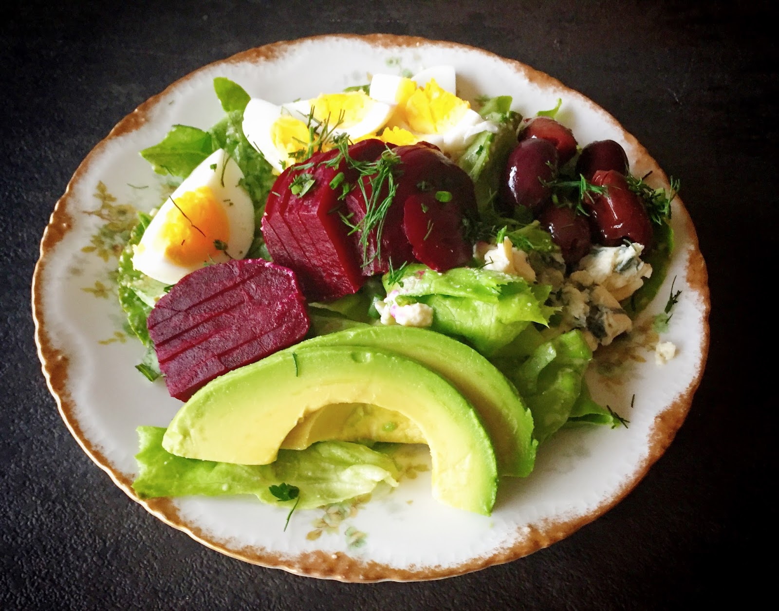 Cobb Salad with HardBoiled Egg Dressing from Food52