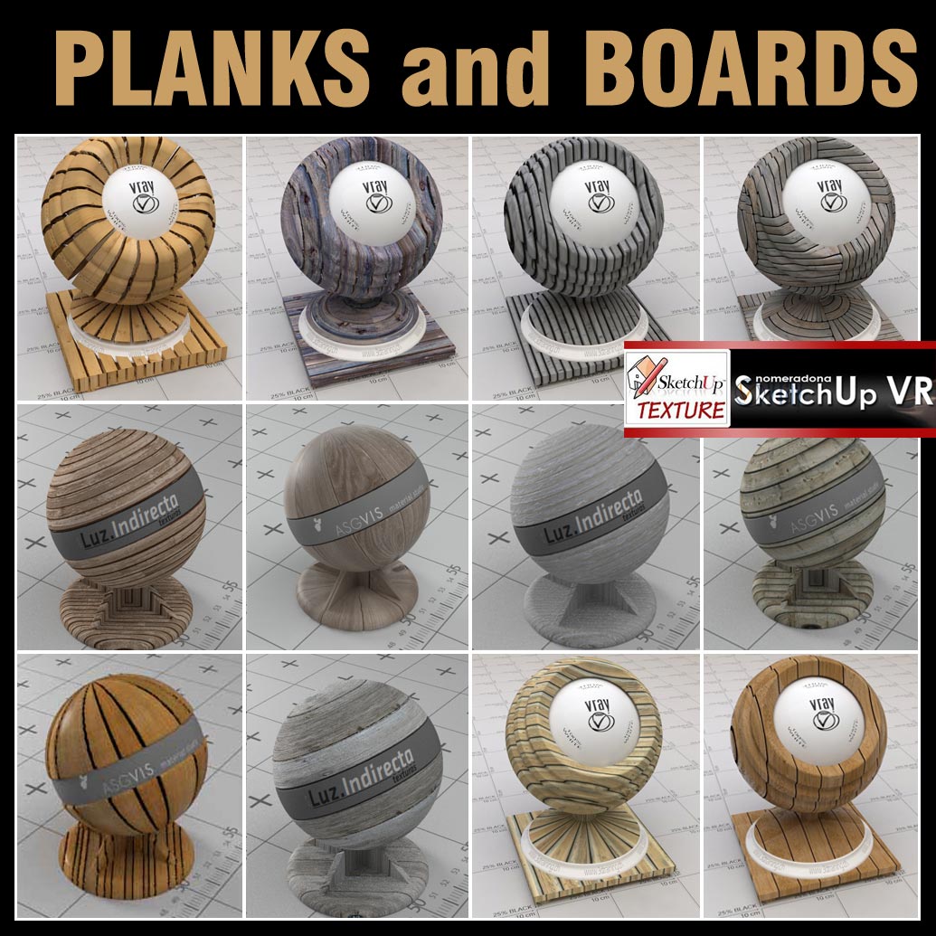 Sketchup Texture Vismat Vray For Su Planks And Boards 1
