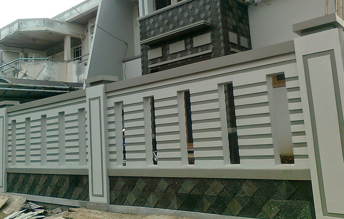 48+ Konsep Pagar Rumah Minimalis Batu Alam Tampak Depan, Pagar Rumah
