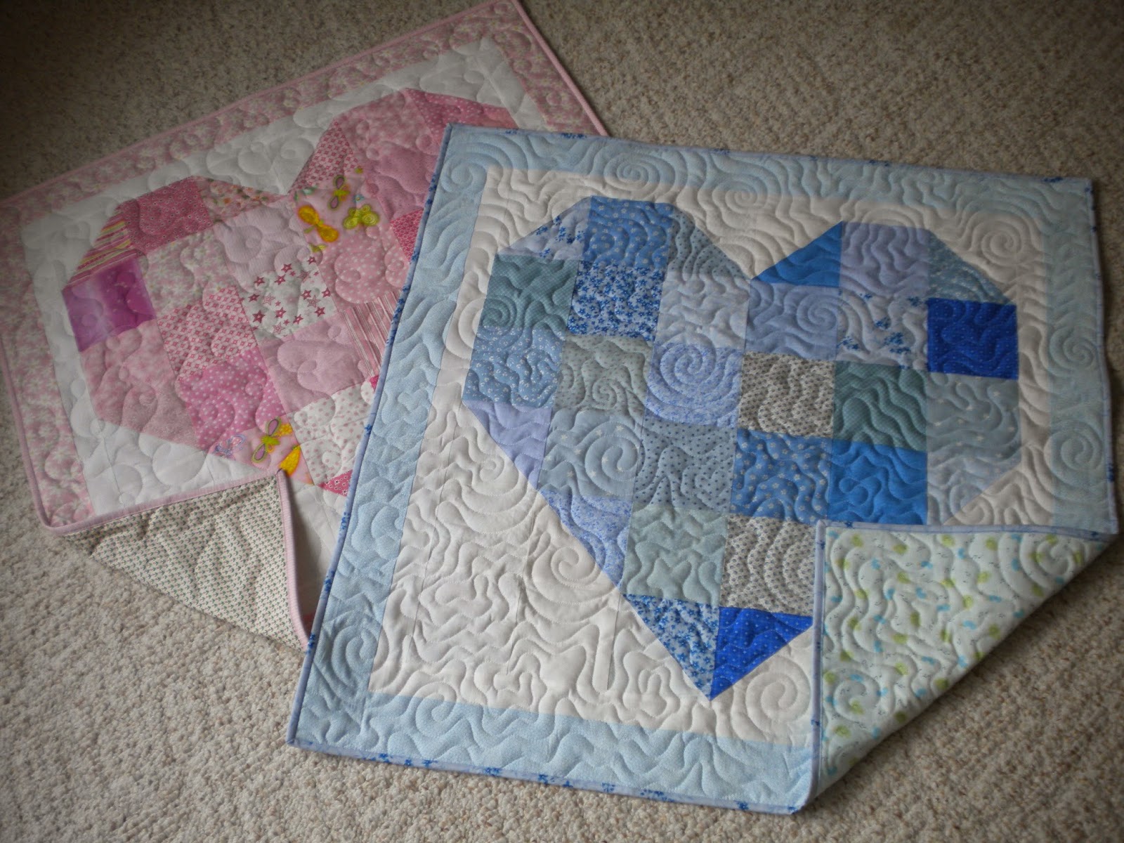 Vicki's Crafts and Quilting 7 Neonatal quilts turned in