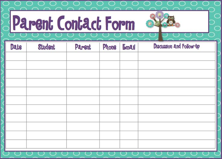 Free Printable Parent Communication Log For Teachers Printable Templates Free Printable Parent Communication Log For Teachers Printable Templates