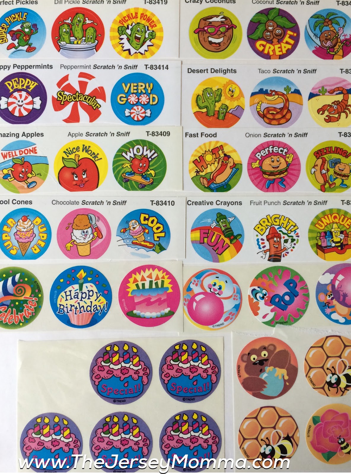 Scratch and Sniff Stickers 80's Flashback! The Jersey Momma