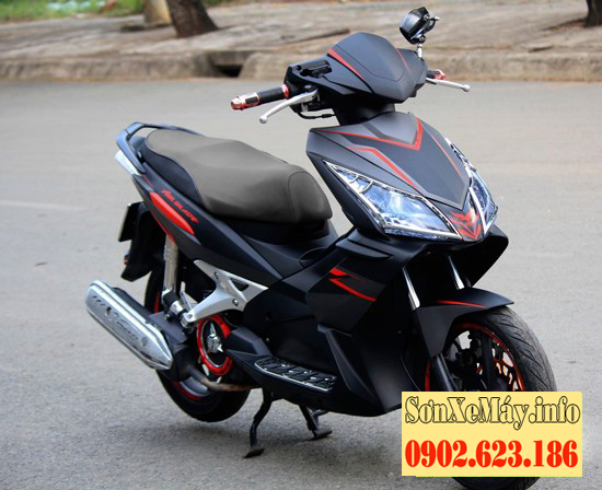 Sơn xe Honda Air Blade Thái xám đen nhám chóa đèn khói tím  SƠN XE SÀI GÒN