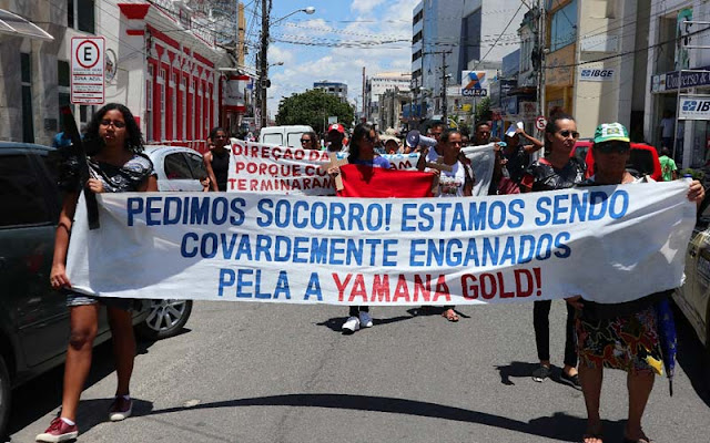 Protesto em Jacobina pede segurança em barragem e lembra tragédia em Brumadinho