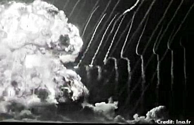 First French Atomic Bomb at Reggane, Algeria 2-13-1960