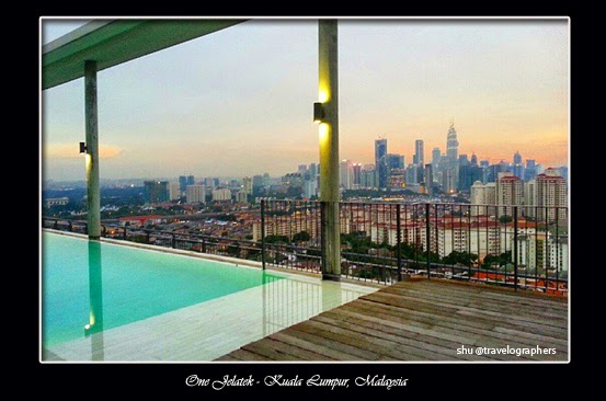 one jelatek, sky terrace, infinity pool, kuala lumpur, sunset, malaysia