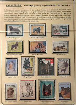 Perros, colección de sellos de Emilio Rodríguez del Río