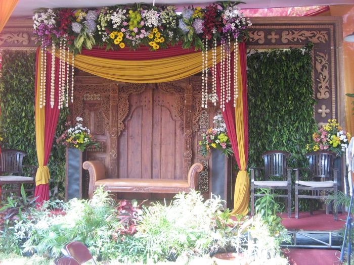 Contoh tenda yang bisa disewa dengan plafon kain cantik - Tenda Ok Rek