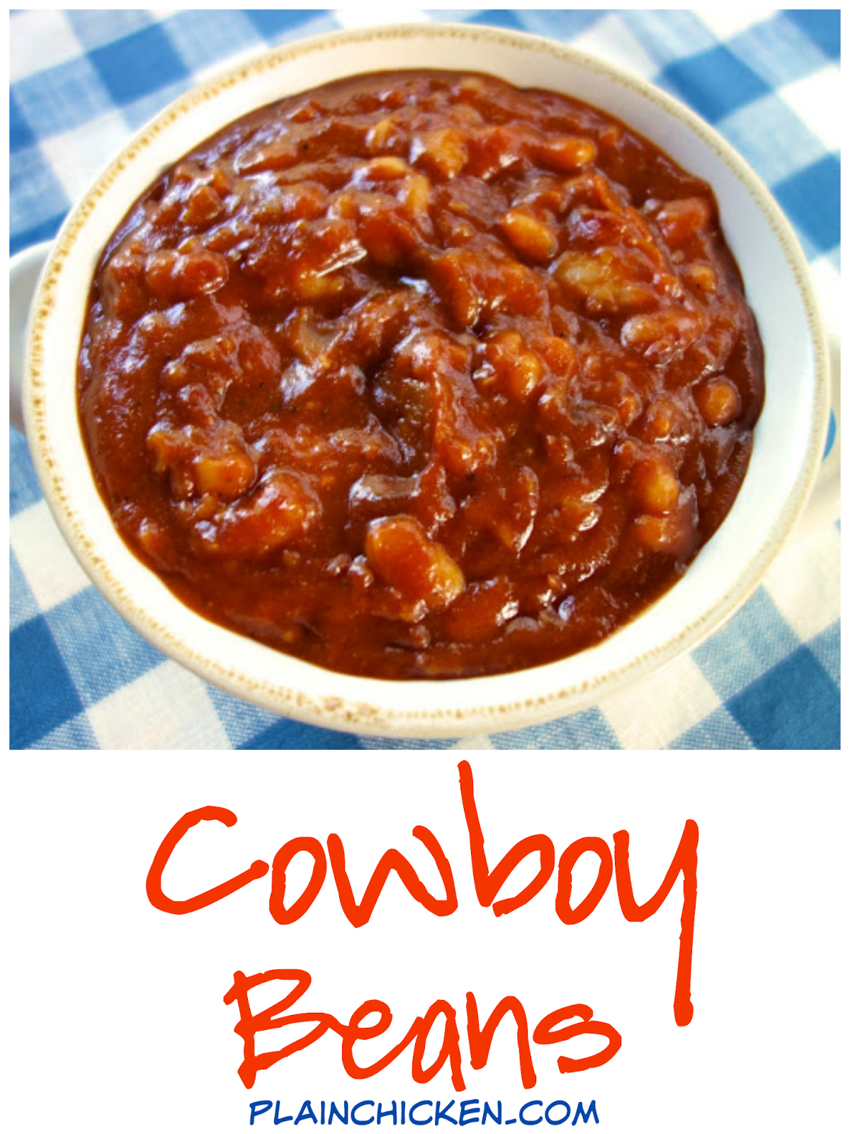 Cowboy Beans with Bacon & Molasses Plain Chicken®