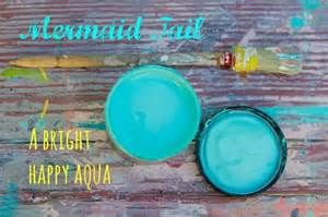 DIY Mermaid Tail Paint A Bright Happy Aqua