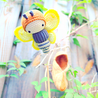 amigurumi insect butterfly crochet pattern