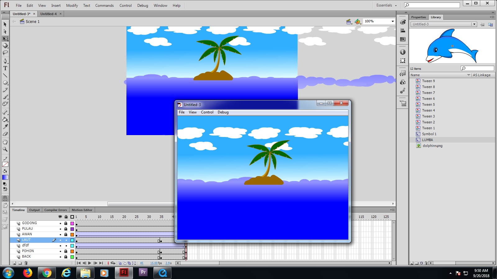 Tugas 9 - Membuat Background di Untuk Animasi