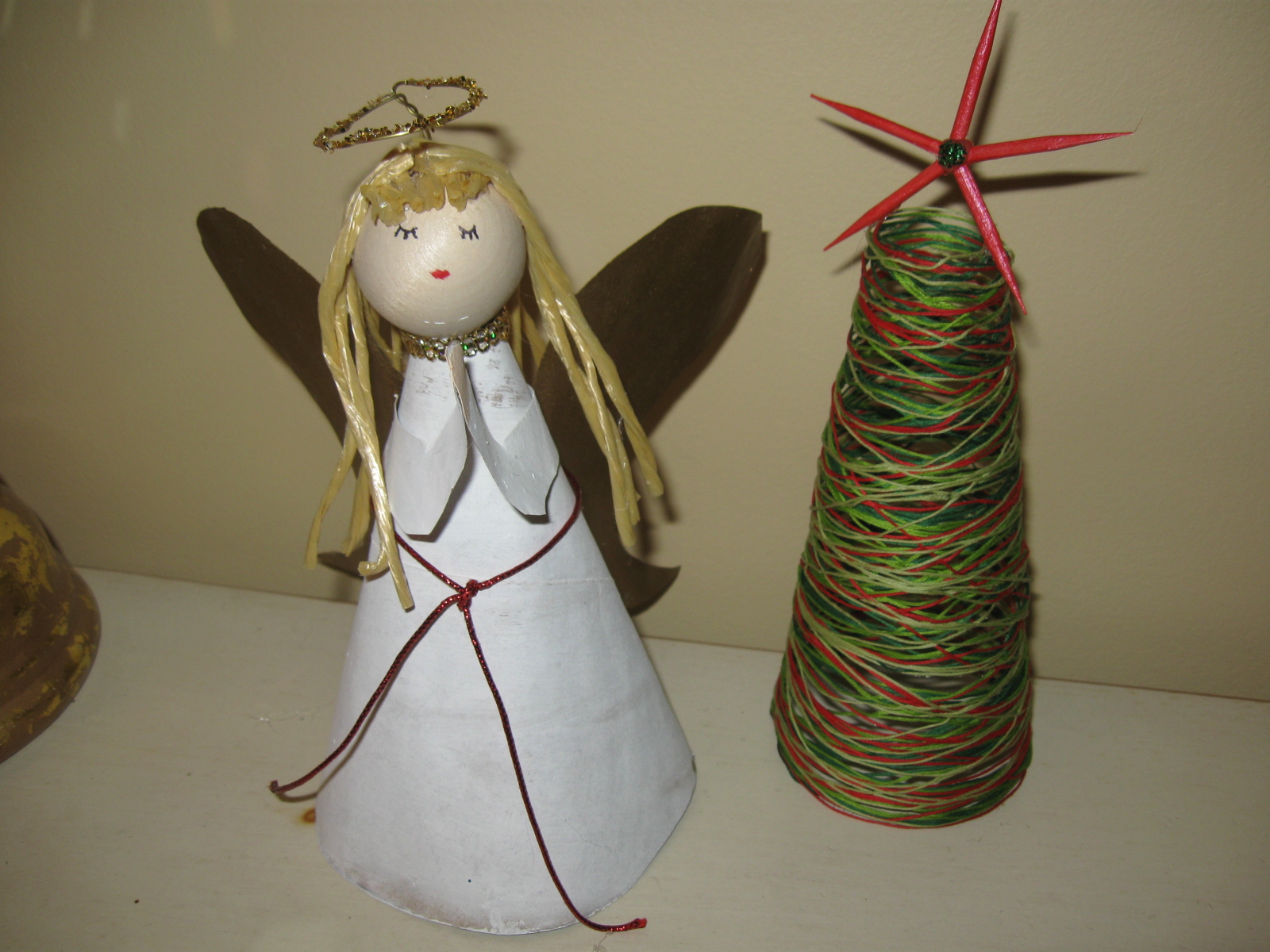 Craft Klatch ® Angel Christmas Tree Topper Recycled Materials