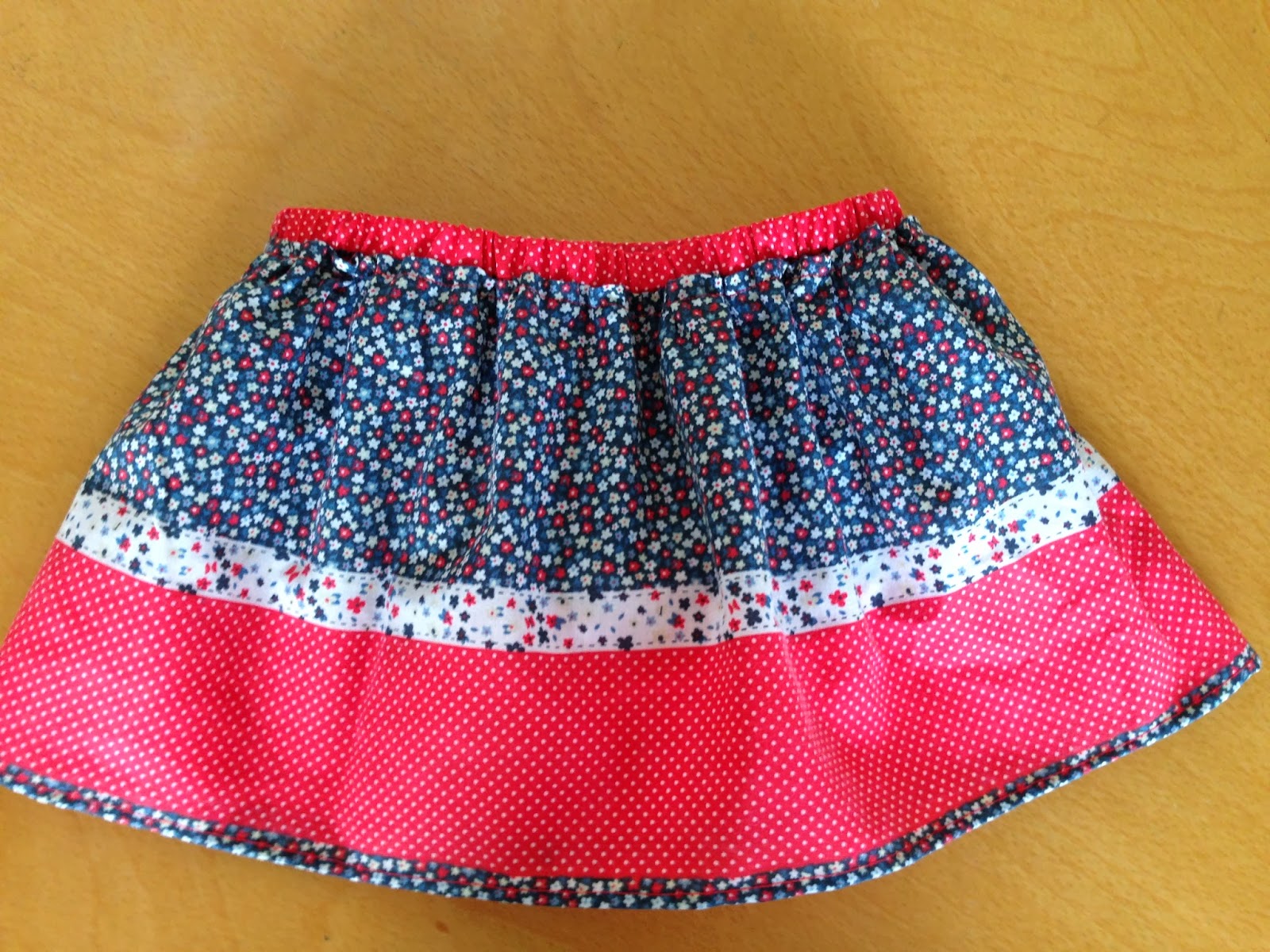 Sewn By Elizabeth: Skirt with built in bloomers