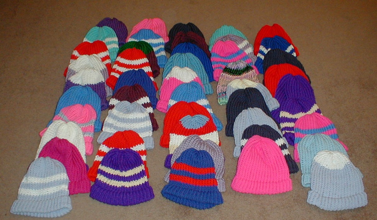 Karens Crocheted Garden of Colors Frank's Hats