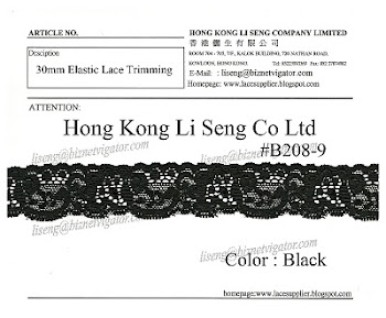 Elastic Lace Trimming Supplier - Hong Kong Li Seng Co Ltd