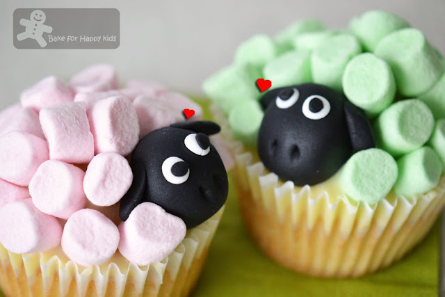 sheep cupcakes