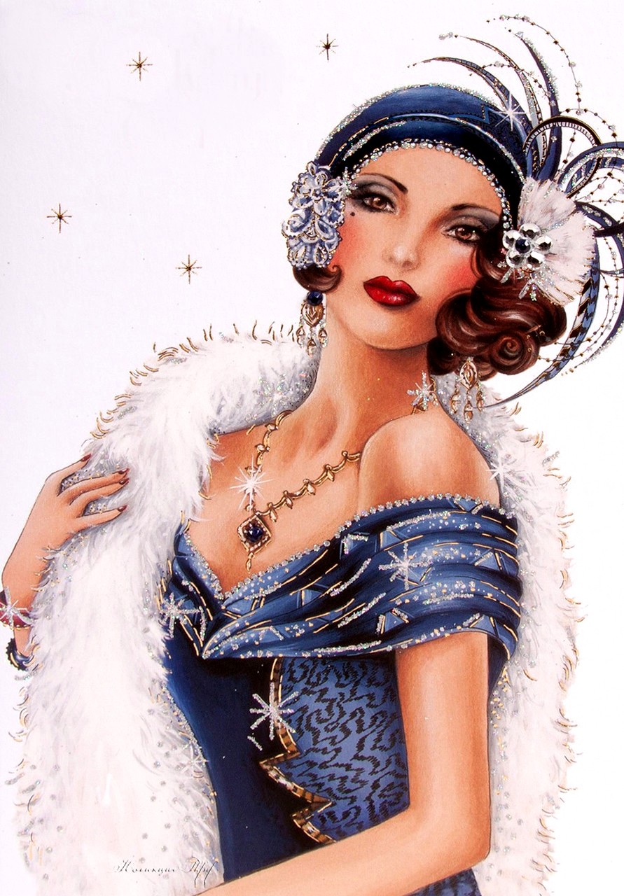 AMARNA ARTESANATO E IMAGENS IMAGENS PARA DECOUPAGE ART DECO LADIES