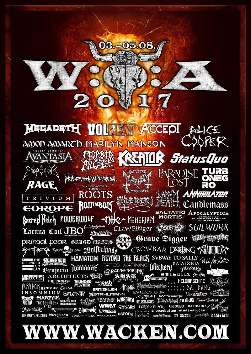 Radio Exmera Wacken O lineup completo do festival