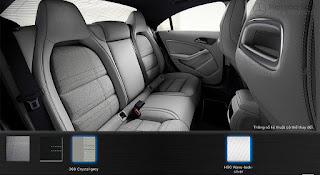 Màu nội thất Mercedes CLA 200 2015 Nội thất Mercedes CLA 200 2015 màu Xám Crystal 368