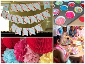 cake decorating, cake baking party, girls birthday parties