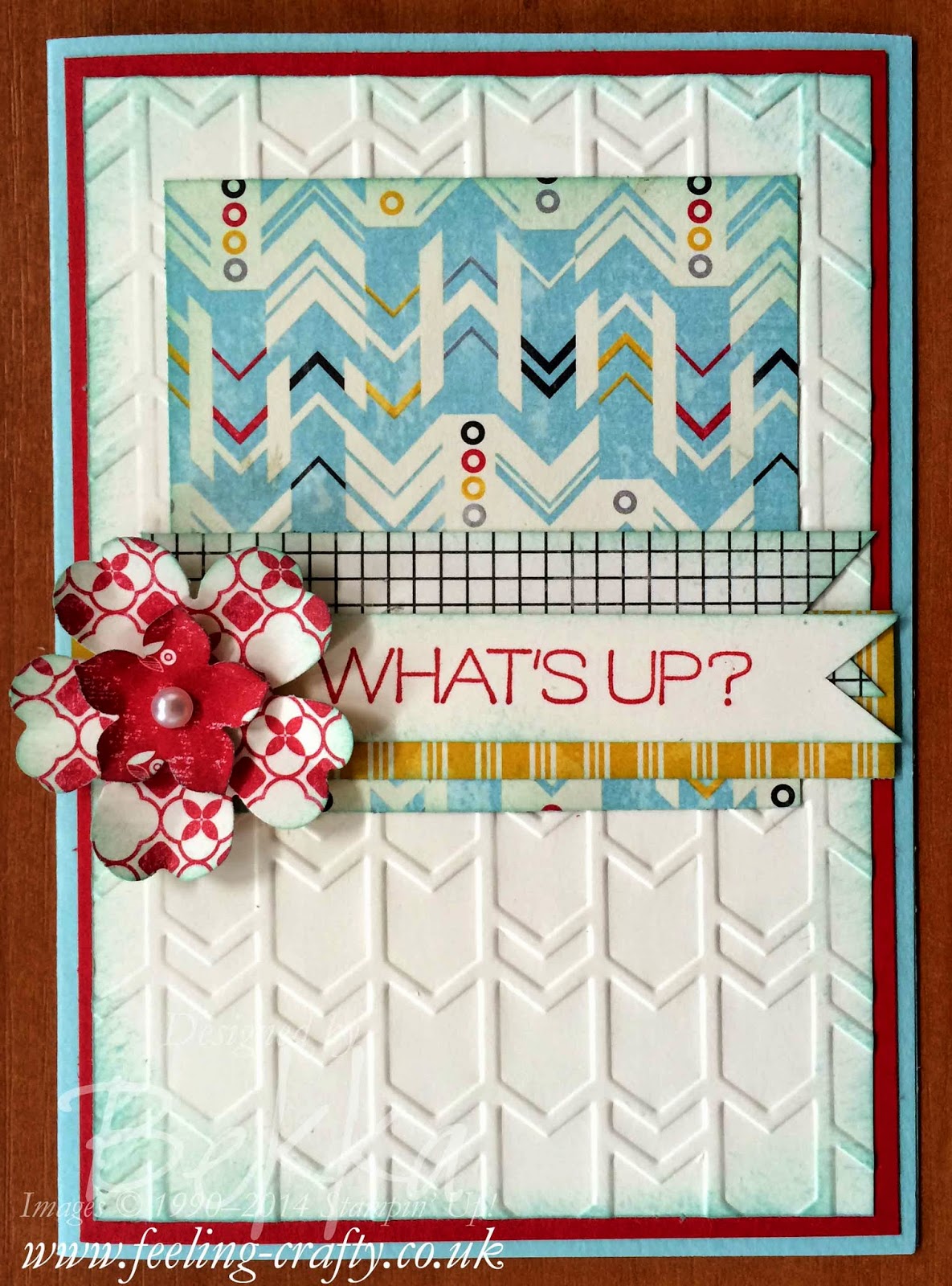 What's Up! Card by Stampin' Up! UK Independent Demonstrator Bekka Prideaux
