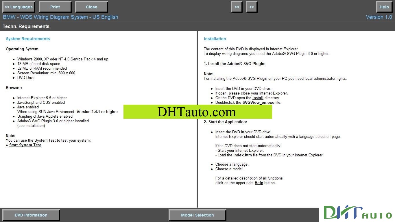 BMW WIRING DIAGRAM SYSTEM WDS V1 FULL [03.2004] - Automotive Library