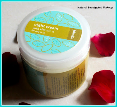 Fabindia Vitamin E Night Cream |Review, Price & Other Details on Natural Beauty And Makeup