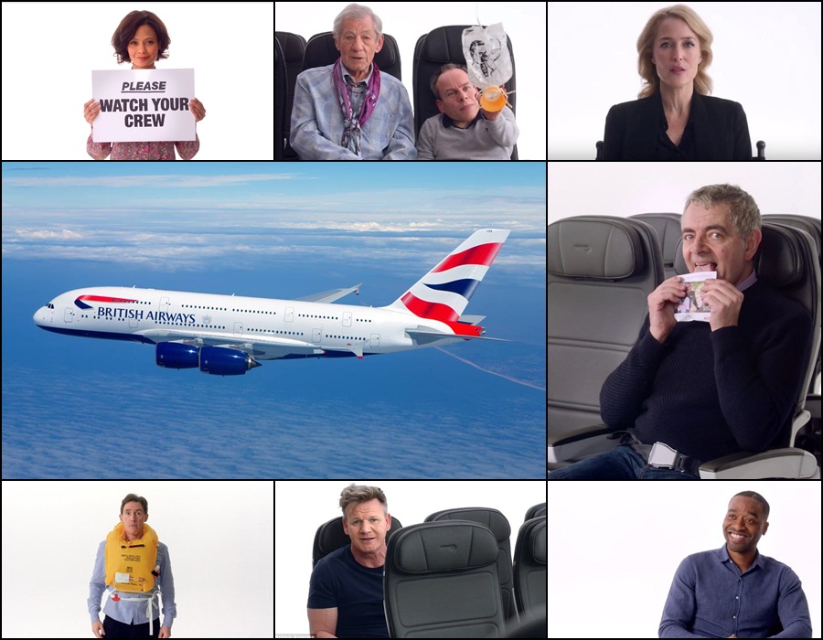 British Airways’ safety video features a starstudded cast TheHive.Asia
