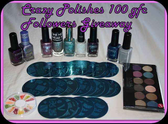 Crazy Polishes's 100 GFC Followers Giveaway!