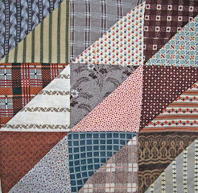 Civil War Quilts: Stars in a Time Warp 37: Chocolate & Blue plus Lace ...