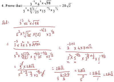 R.D SHARMA laws of exponents solution