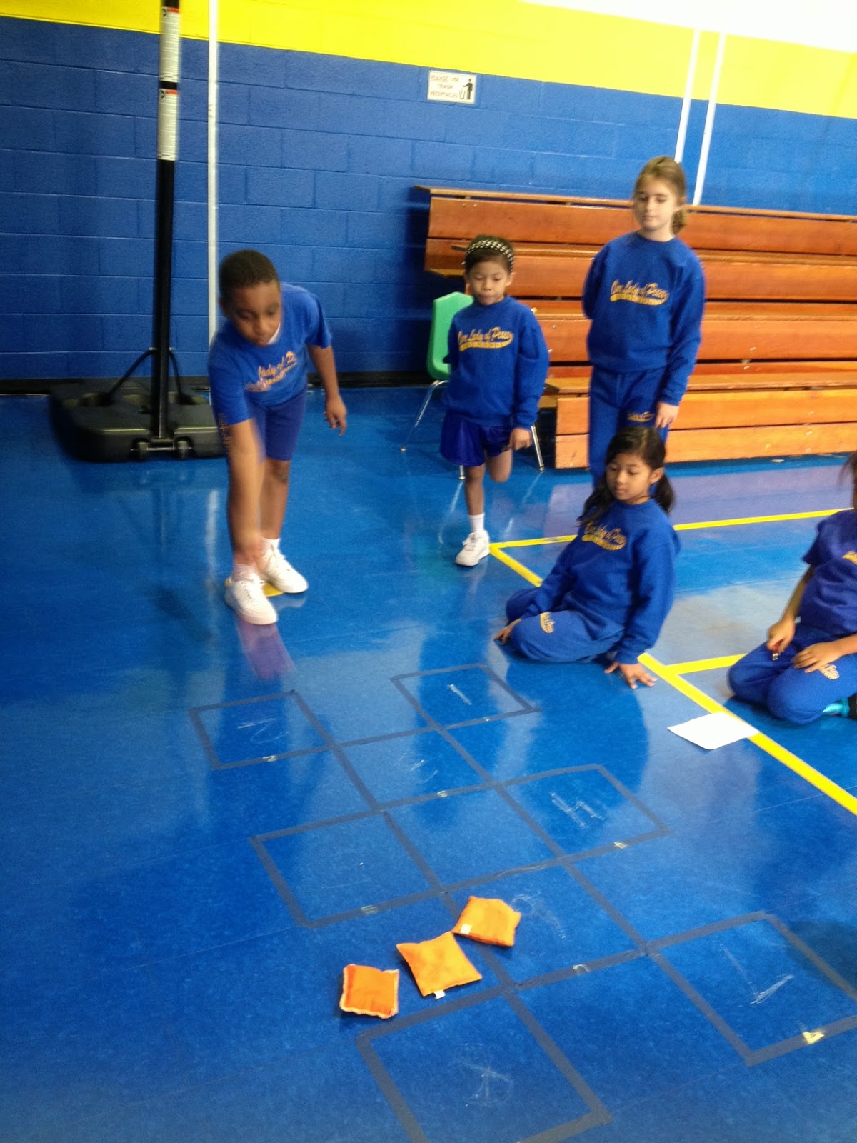 Our Lady of Peace School The "Bean Bag Shuffle"......