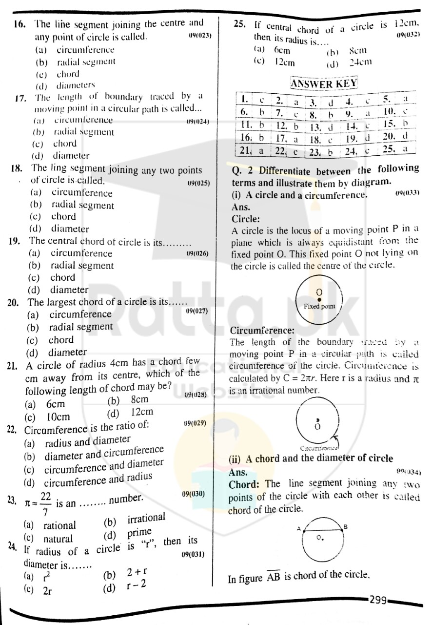 10th Maths Misc. Exercise 9 Solved Obectives 2