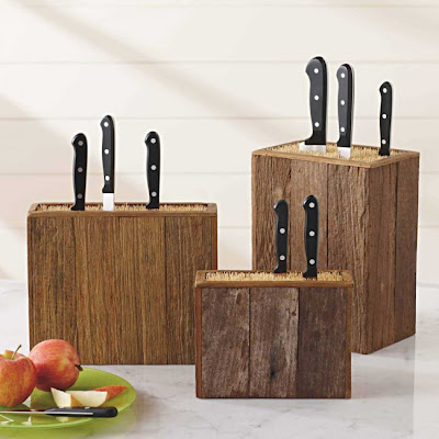 knife blocks - 3 sizes - made from reclaimed wood
